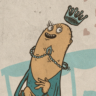 Fixpoetry King And Queen Illustration